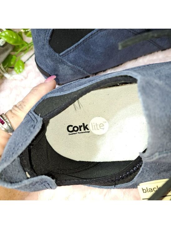 NIB Otz1 Leather Shoes  Superslick In Navy Black? main image 8